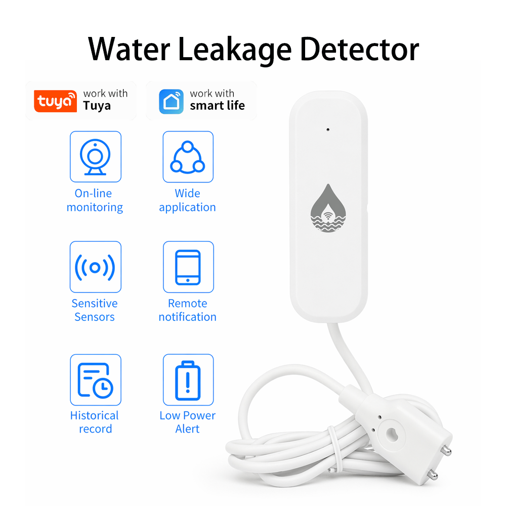 Home Security Monitor - YFK WiFi/Zigbee 누수 경보 센서 Tuya