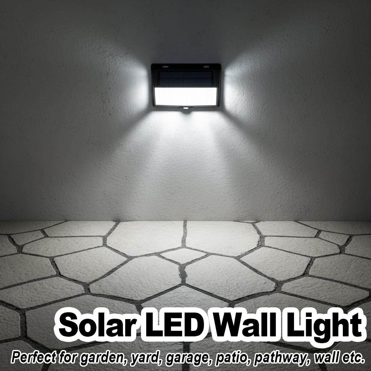 Home Security Flood Lights - 3면 LED 벽 조명 자동 켜짐/꺼짐