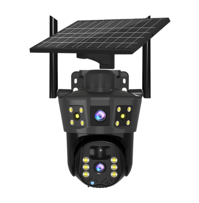 Home Yard Security Cameras - 태양광 보안 카메라, 태양광 패널 포함,