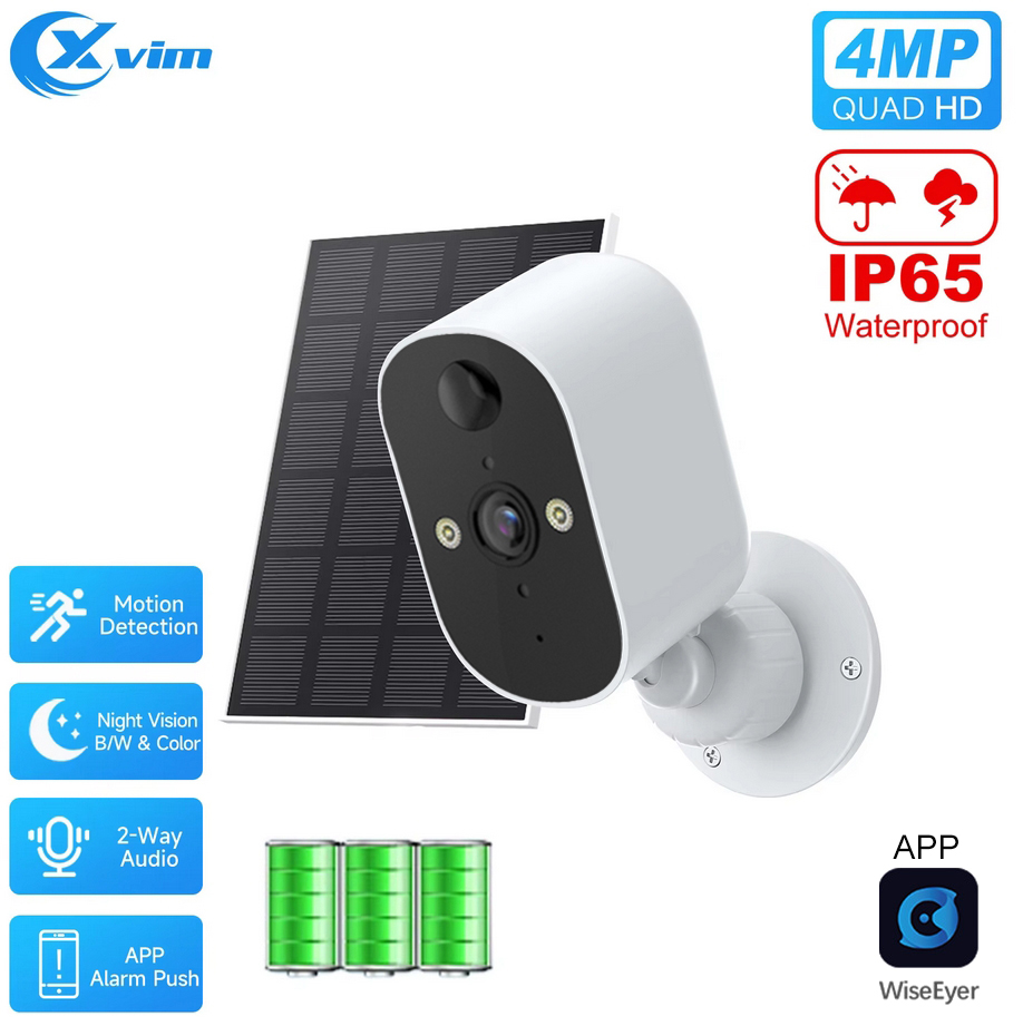 Home Security Monitor - XVIM 1080P 태양광 보안 카메라 무선