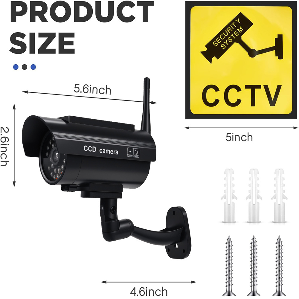 미니 태양광 방수 가짜 카메라 안테나 포함 더미 CCD - Home Yard Security Cameras 리뷰 및 가격