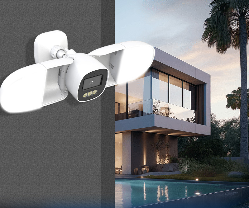 풀 컬러 4MP iCsee APP 투광 조명 창고 IP - Home Security Flood Lights 리뷰 및 가격