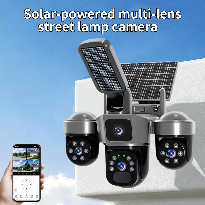 6MP V380 앱 태양광 트리플 렌즈 AOV 4G W - Home Security Flood Lights 리뷰 및 가격