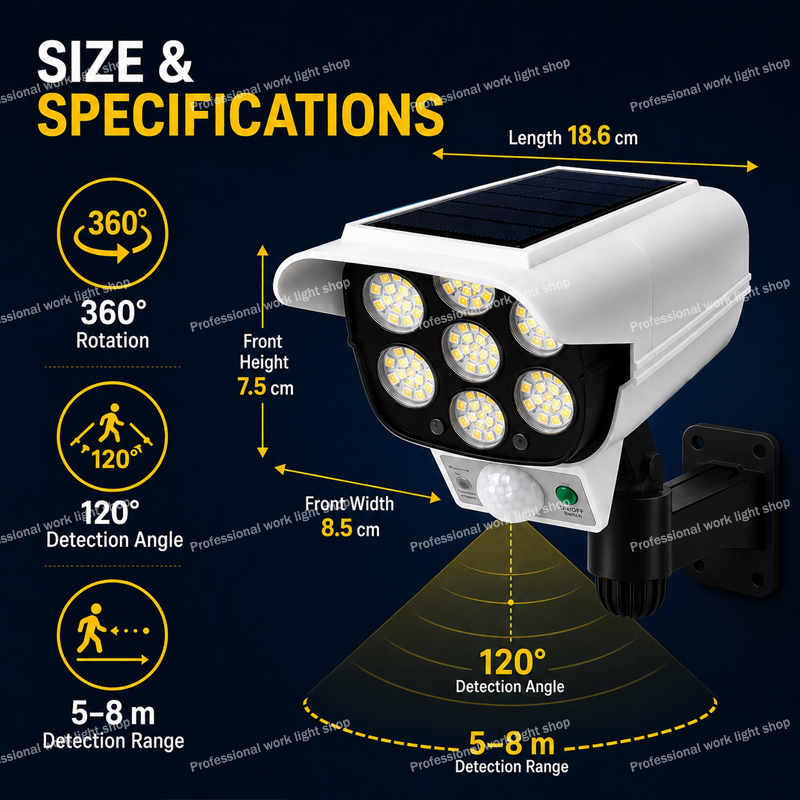 77 LED 태양광 모형 보안 카메라 조명, 실외 모션 - Home Yard Security Cameras 리뷰 및 가격