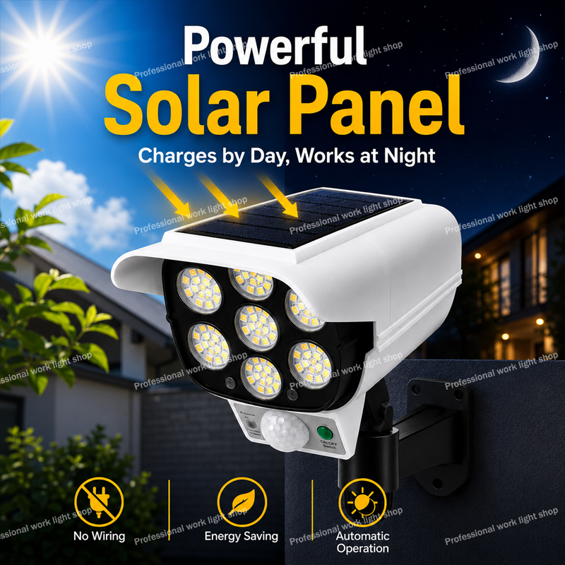 77 LED 태양광 모형 보안 카메라 조명, 실외 모션 - Home Yard Security Cameras 리뷰 및 가격