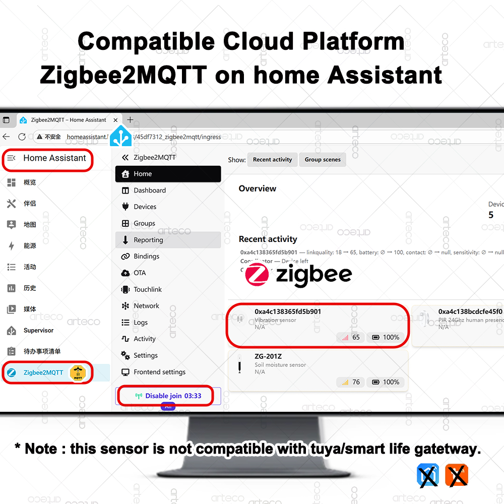 ZigBee 스마트 진동 센서 실시간 진동 모니터 센서 - Home Security Monitor 리뷰 및 가격