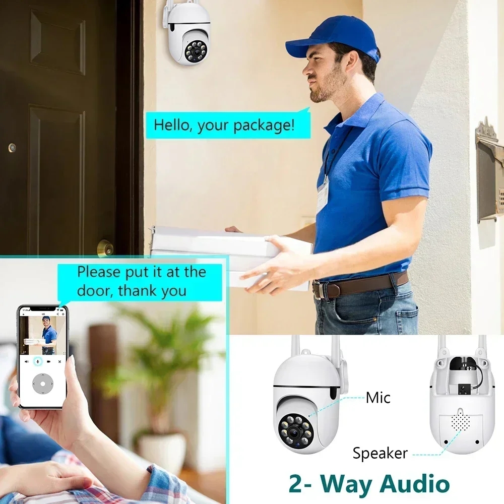 미니 5MP HD WiFi 야외 보안 카메라 PTZ 무 - Home Yard Security Cameras 리뷰 및 가격
