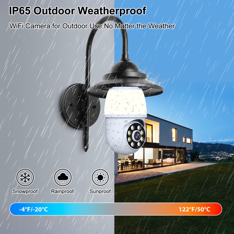 3MP 1296P iCsee APP 풀 컬러 무선 PT - Home Security Flood Lights 리뷰 및 가격