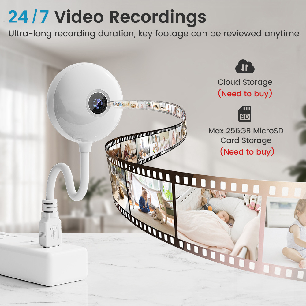 5MP 미니 WiFi USB 플러그인 IP 카메라 인체 - Home Security Flood Lights 리뷰 및 가격