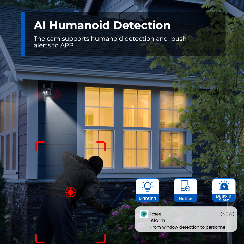 야외용 8MP 4K WiFi PTZ 보안 카메라 듀얼  - Home Yard Security Cameras 리뷰 및 가격