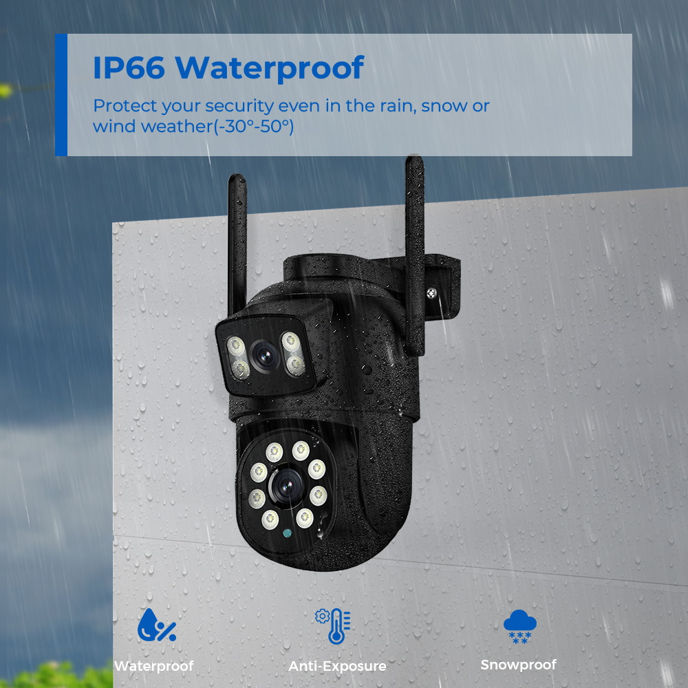 야외용 8MP 4K WiFi PTZ 보안 카메라 듀얼  - Home Yard Security Cameras 리뷰 및 가격