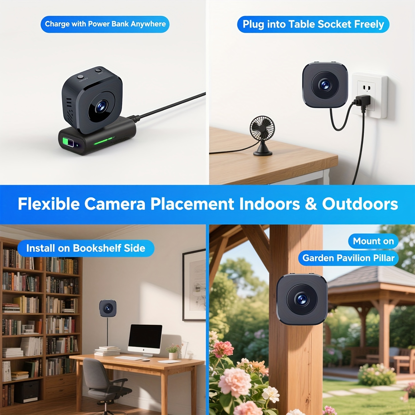 1080P HD 미니 WiFi 카메라 실내 안전 보안  - Home Security Monitor 리뷰 및 가격