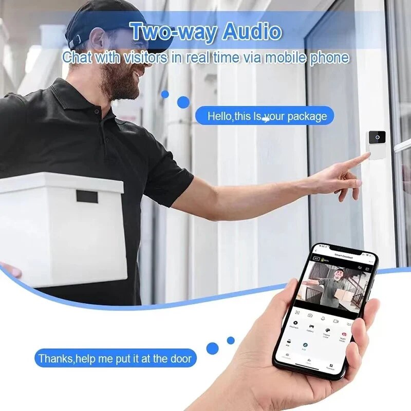 가정 보안을 위한 무선 WiFi 비디오 초인종 - HD - Home Security Features 리뷰 및 가격