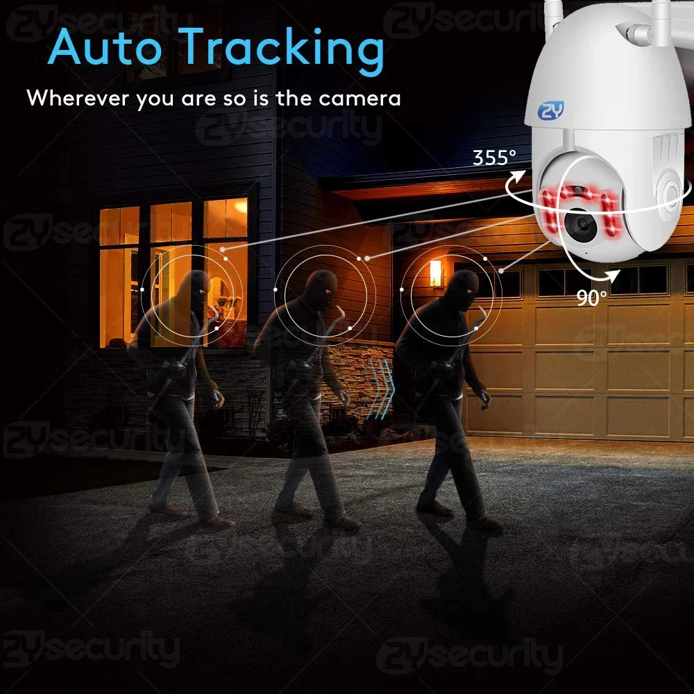 야외 1080P 무선 PTZ 보안 카메라 WiFi 자동 - Home Yard Security Cameras 리뷰 및 가격