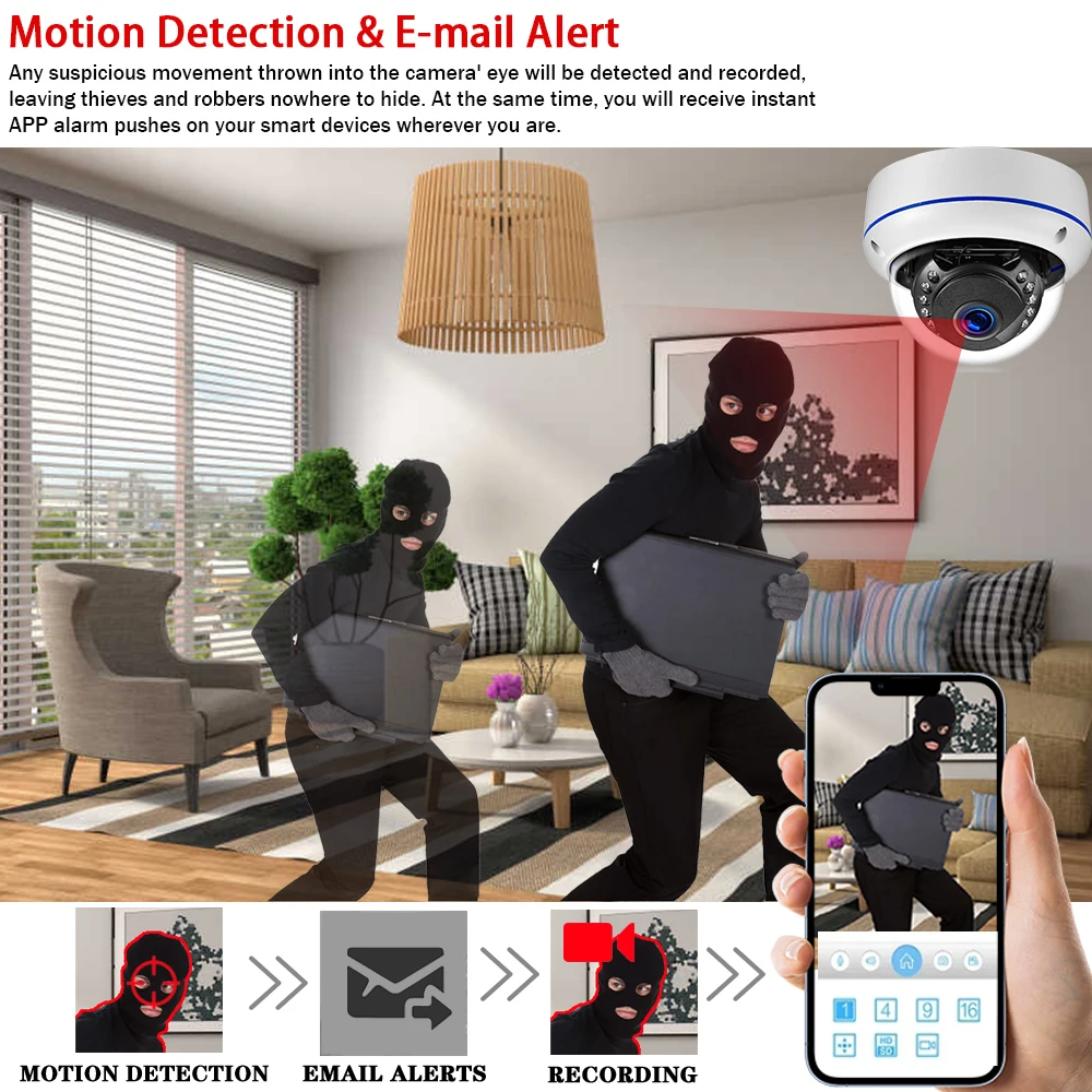 Tuya 5MP POE 돔형 IP 카메라 야외용 오디오 - Home Yard Security Cameras 리뷰 및 가격
