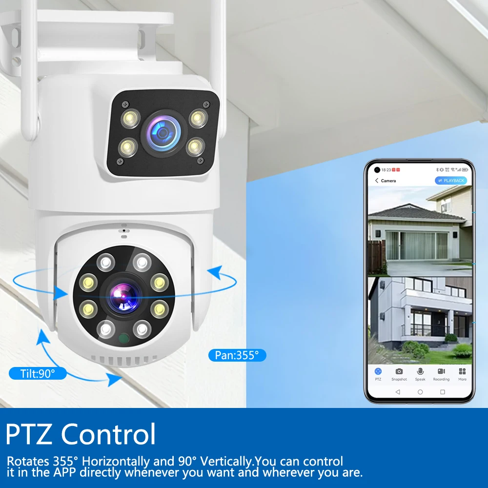 듀얼 렌즈 야외 WiFi 카메라 8MP 홈 보안 카메라 - Home Yard Security Cameras 리뷰 및 가격