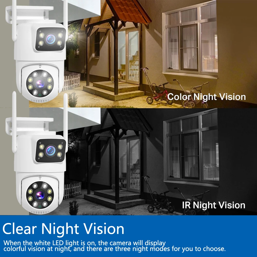 듀얼 렌즈 야외 WiFi 카메라 8MP 홈 보안 카메라 - Home Yard Security Cameras 리뷰 및 가격