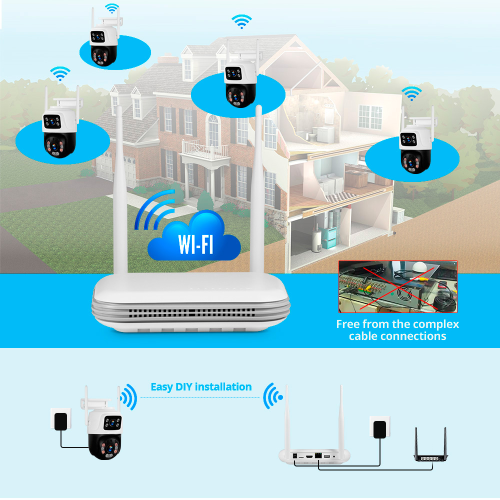 KERUI 야외 풀 HD 보안 와이파이 IP 카메라,  - Home Security Monitor 리뷰 및 가격