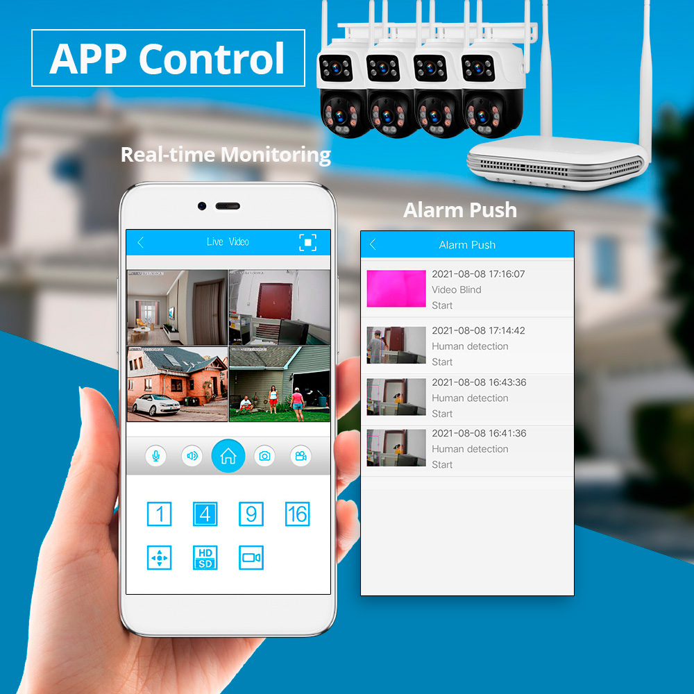 KERUI 야외 풀 HD 보안 와이파이 IP 카메라,  - Home Security Monitor 리뷰 및 가격