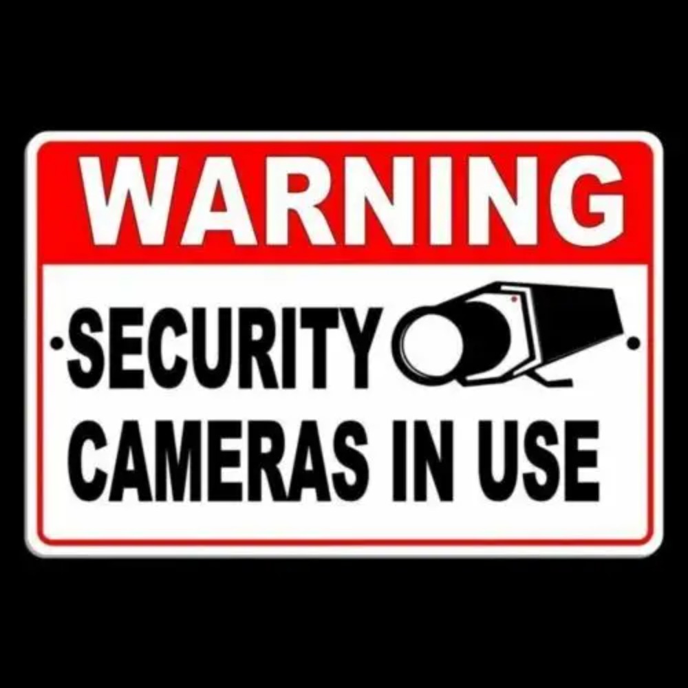 사용 중인 보안 카메라 경고 금속판 감시 공지 홈 야드 - Home Yard Security Cameras 리뷰 및 가격
